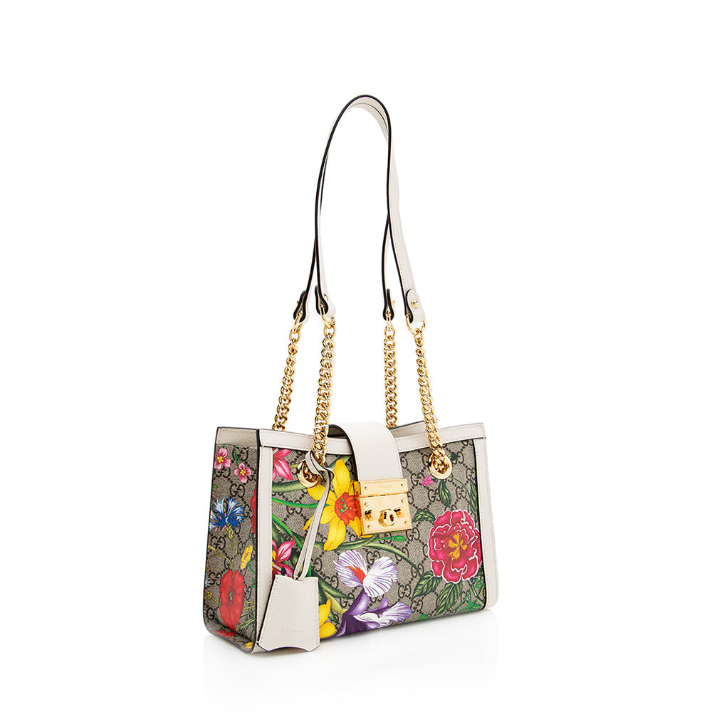 Gucci GG Supreme Flora Small Tote (SHF-19461)