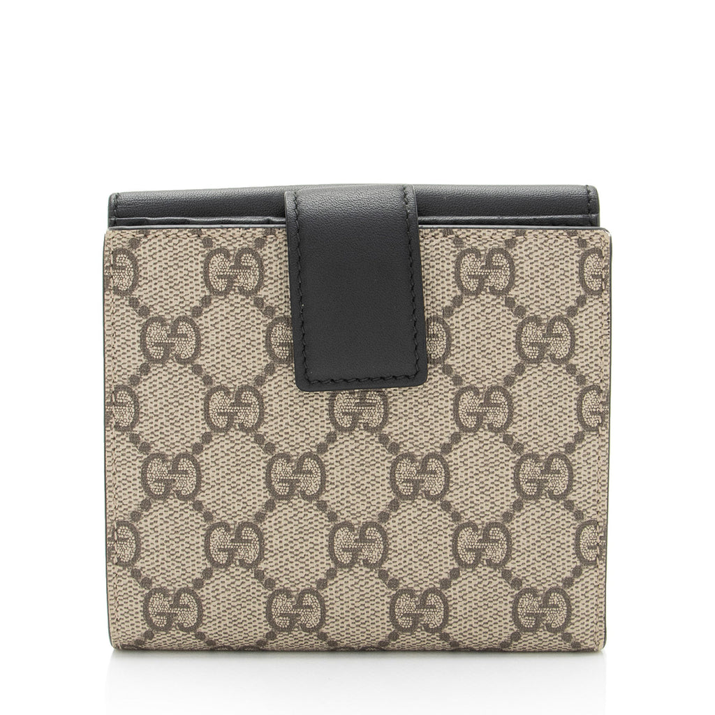 Gucci GG Supreme French Wallet (SHF-R0B4E3)