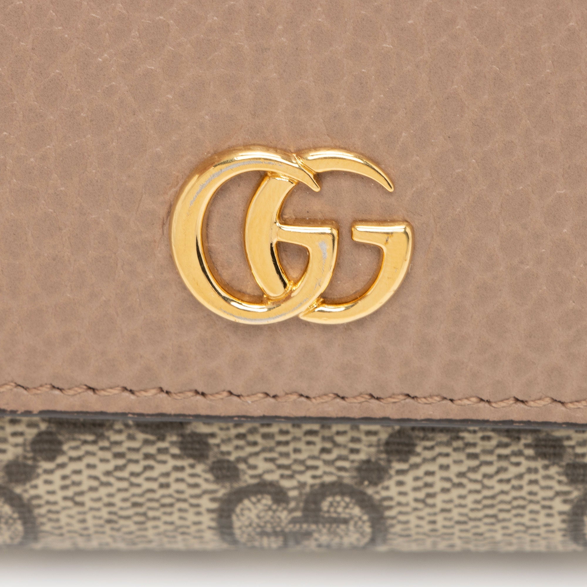 Gucci GG Supreme GG Marmont Compact Wallet (SHF-7LHllk)