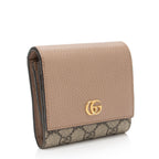 Gucci GG Supreme GG Marmont Compact Wallet (SHF-7LHllk)