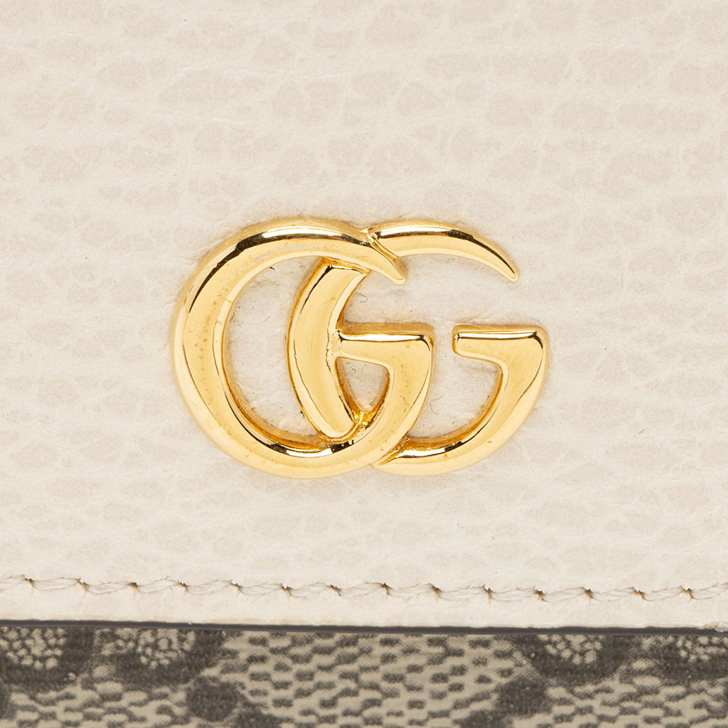 Gucci GG Supreme GG Marmont Compact Wallet (SHF-f4pbRS)