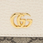 Gucci GG Supreme GG Marmont Compact Wallet (SHF-f4pbRS)