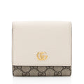 Gucci GG Supreme GG Marmont Compact Wallet (SHF-f4pbRS)