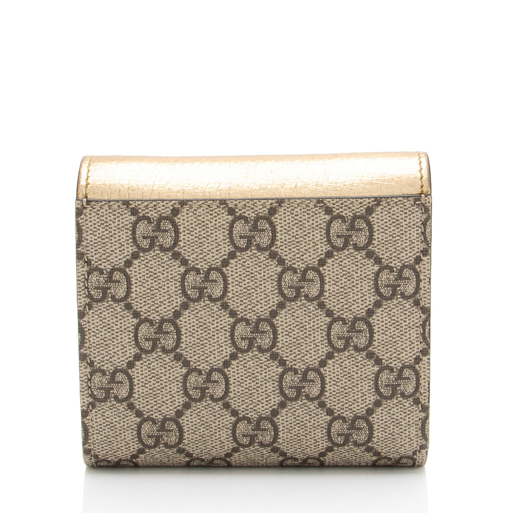 Gucci GG Supreme GG Marmont Compact Wallet