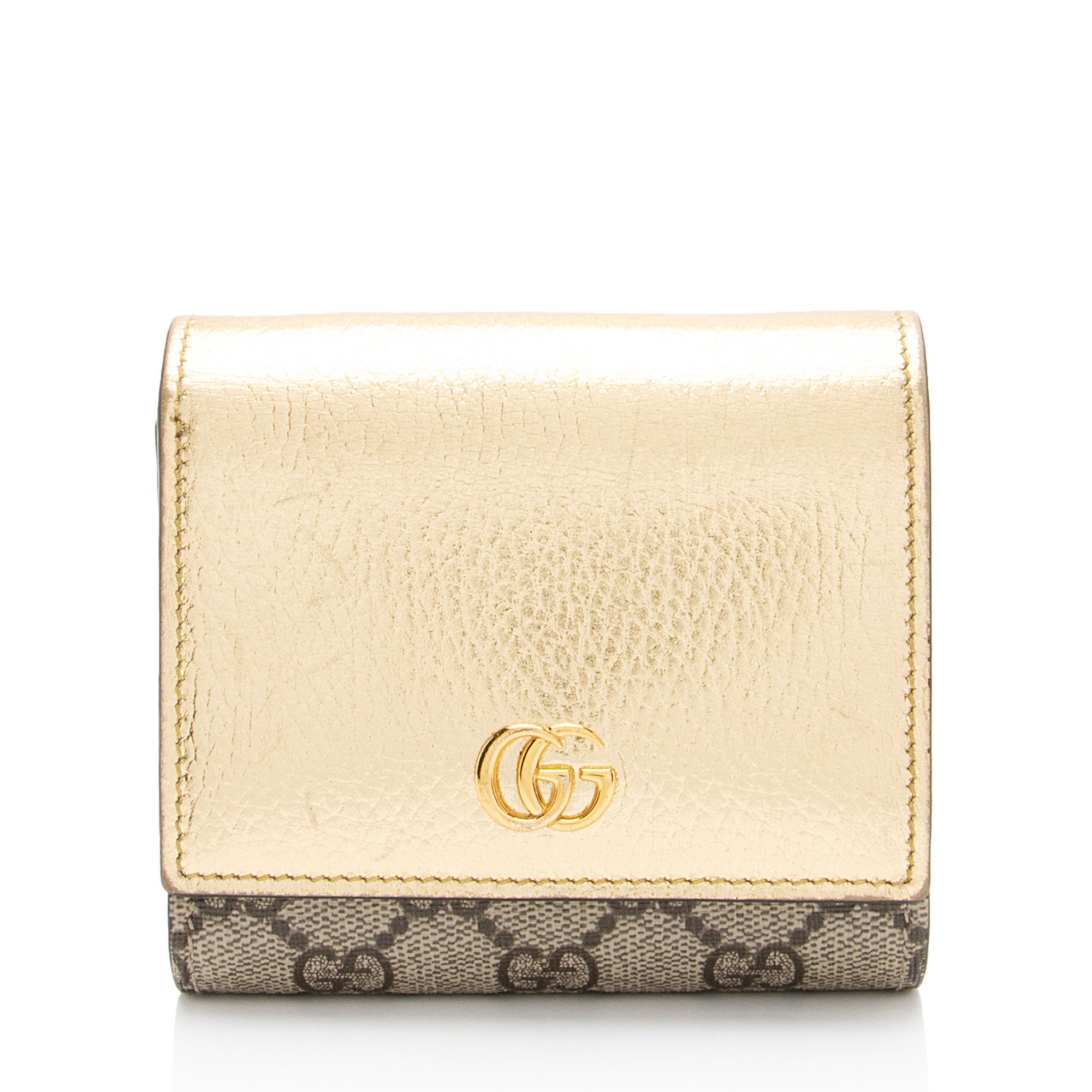 Gucci GG Supreme GG Marmont Compact Wallet