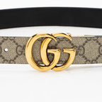 Gucci GG Supreme GG Marmont Reversible Belt - Size 32 / 80