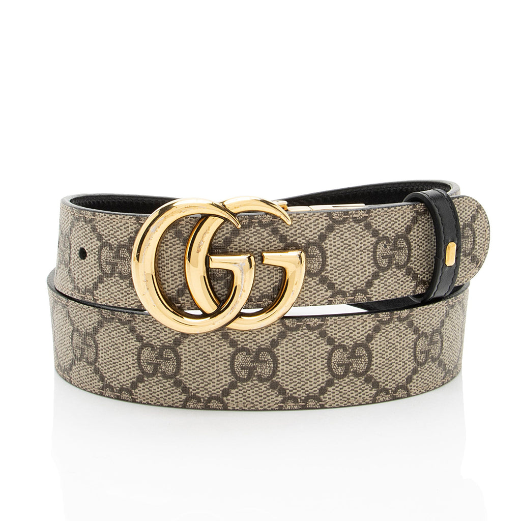 Gucci GG Supreme GG Marmont Reversible Belt - Size 32 / 80