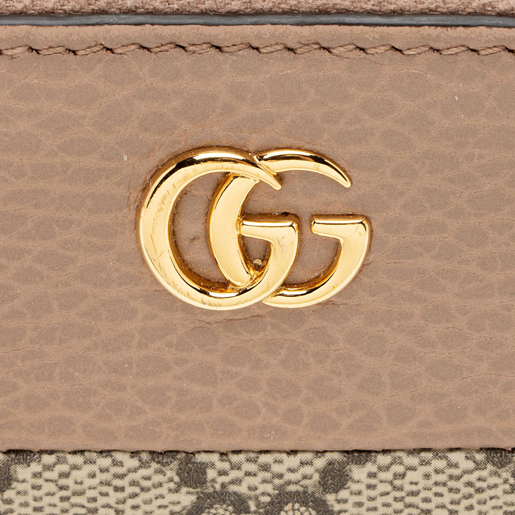 Gucci GG Supreme GG Marmont Zip Around Wallet