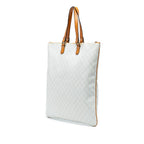 Gucci GG Supreme Heritage Logo Flat Zip Tote