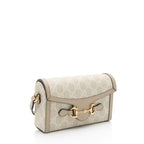Gucci GG Supreme Horsebit 1955 Mini Shoulder Bag (SHF-FQ4V0d)