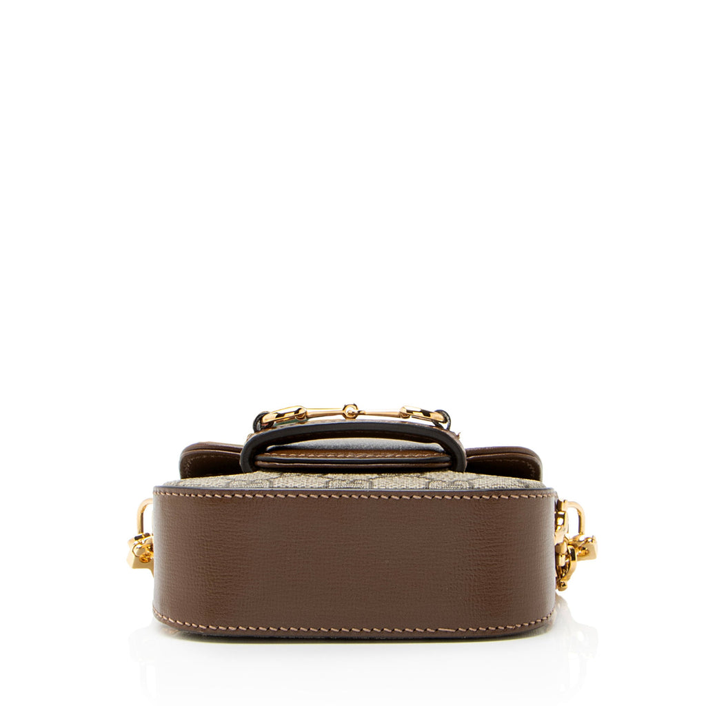 Gucci GG Supreme Horsebit 1955 Super Mini Shoulder Bag
