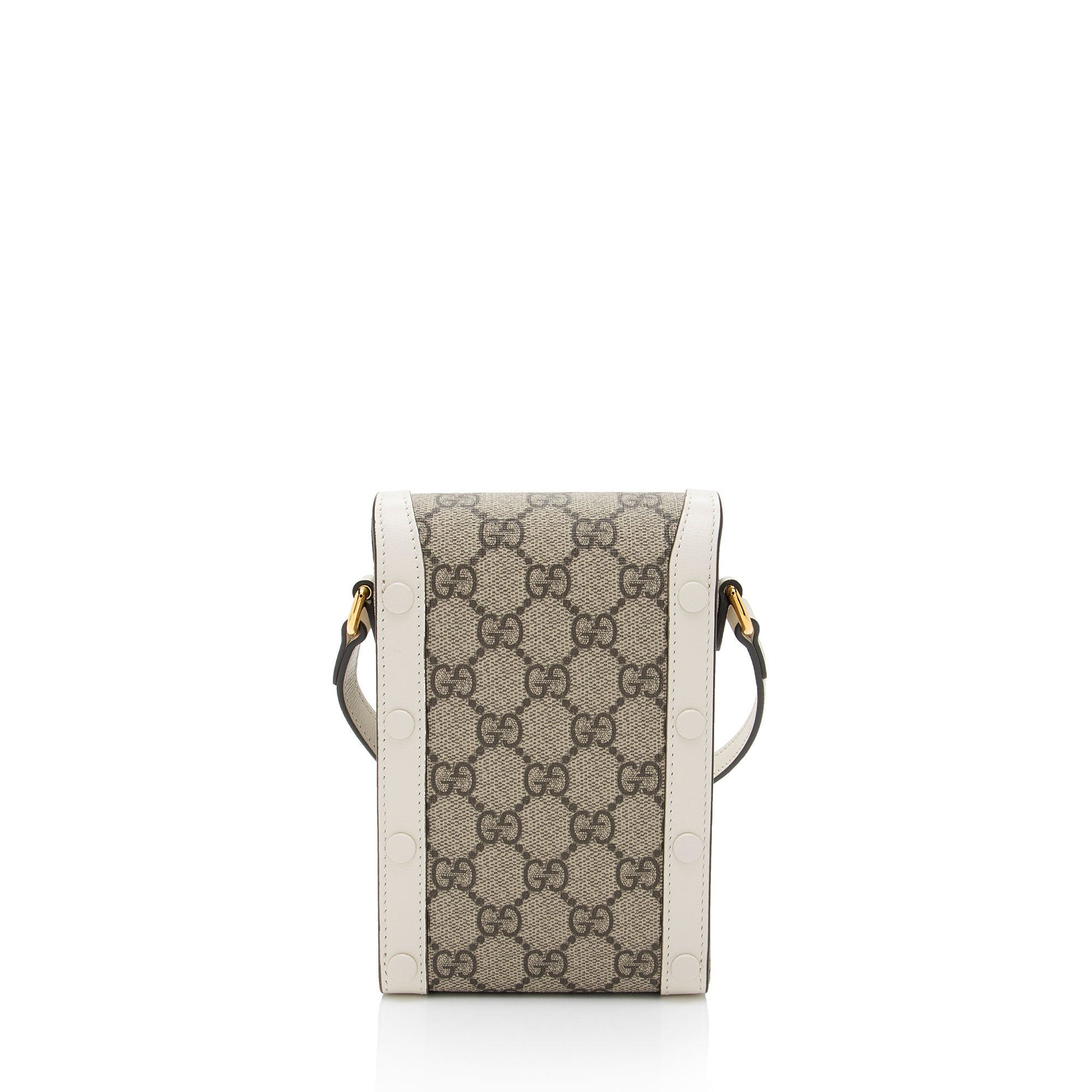 Gucci GG Supreme Horsebit 1955 Vertical Mini Shoulder Bag (SHF-eO3rqs)