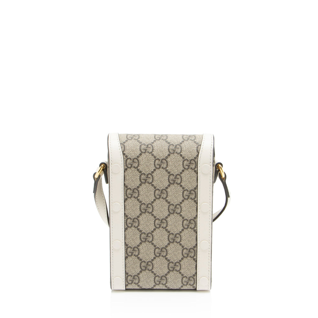 Gucci GG Supreme Horsebit 1955 Vertical Mini Shoulder Bag