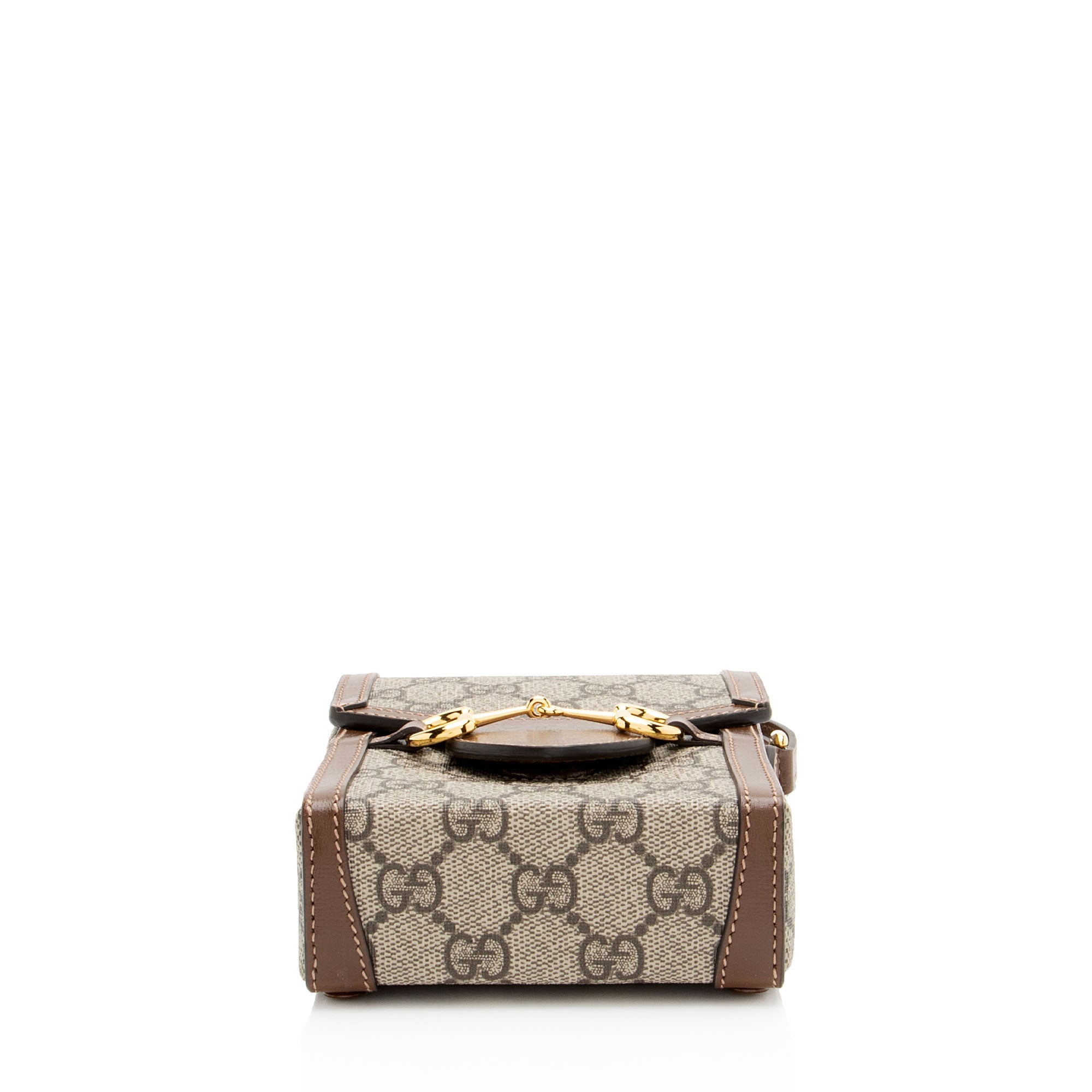 Gucci GG Supreme Horsebit 1955 Vertical Mini Shoulder Bag