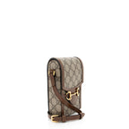Gucci GG Supreme Horsebit 1955 Vertical Mini Shoulder Bag