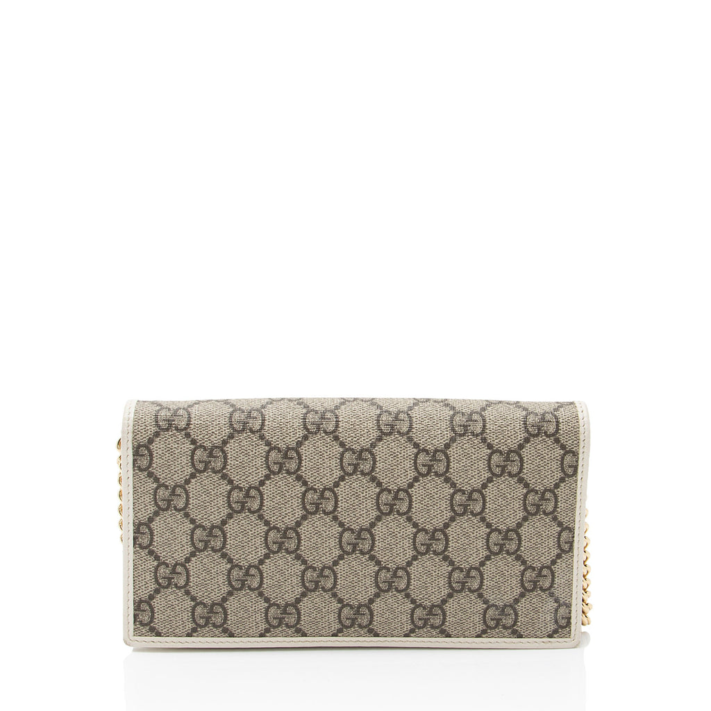 Gucci GG Supreme Horsebit 1955 Wallet on Chain