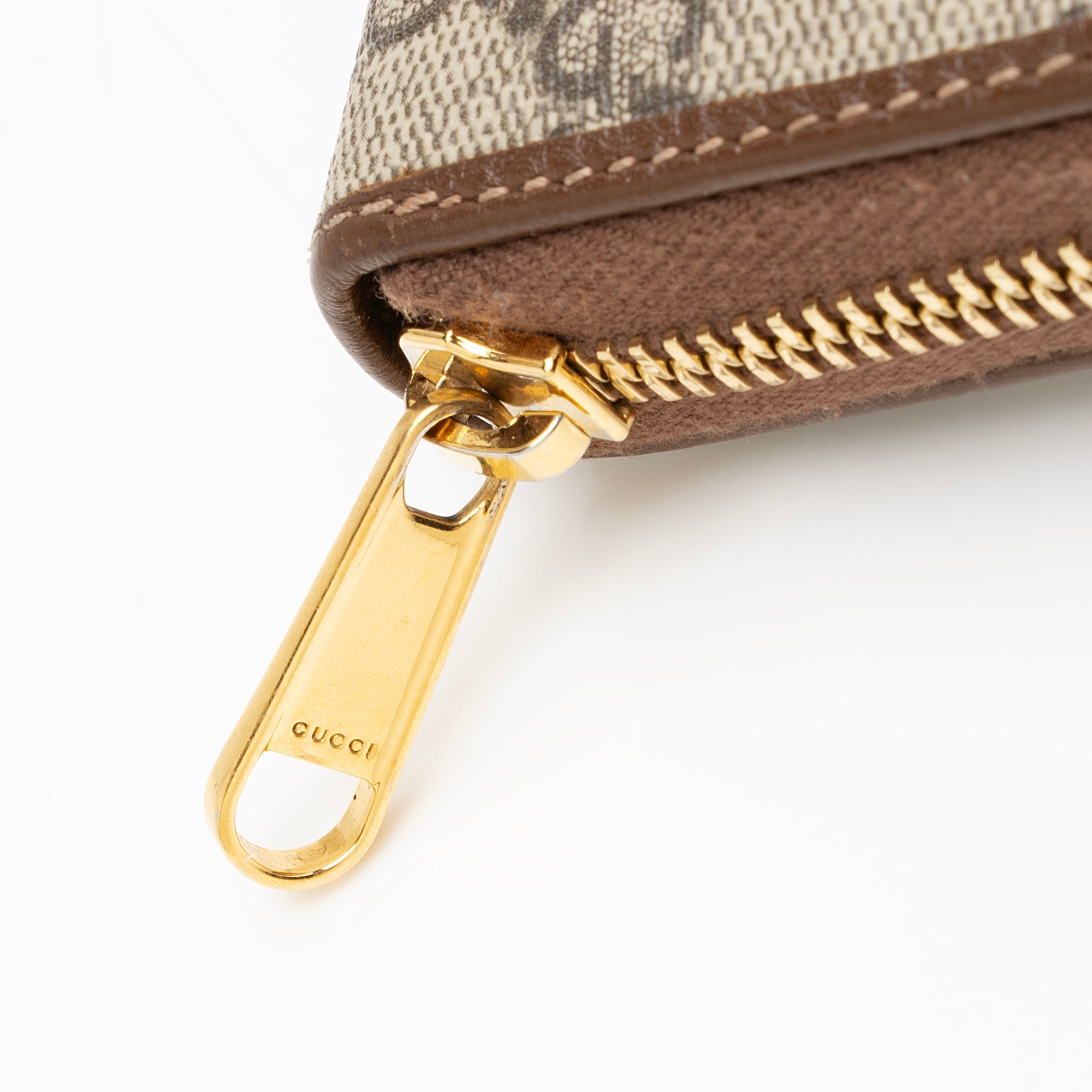 Gucci GG Supreme Horsebit 1955 Zip Around Wallet (SHF-nmmLcz)