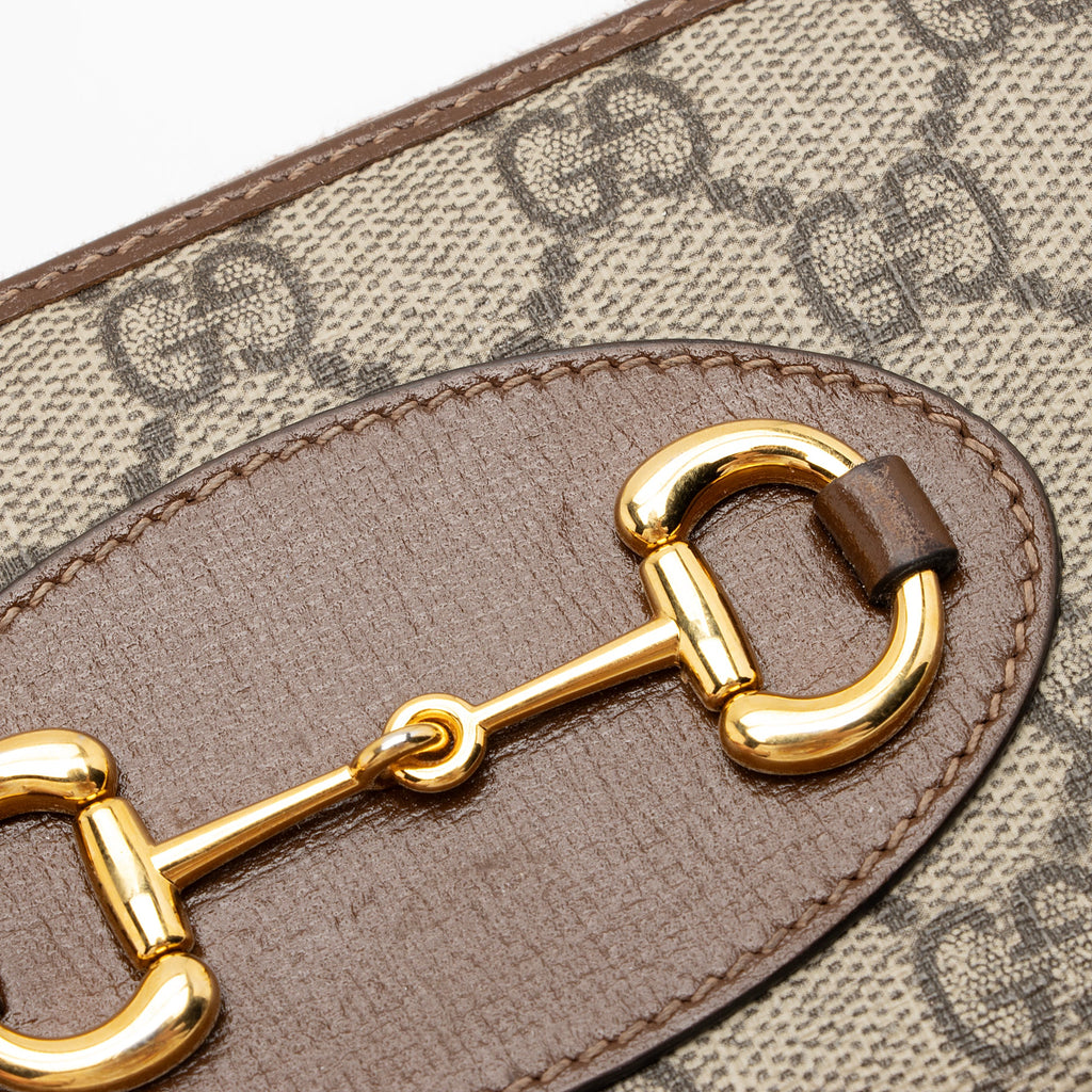 Gucci GG Supreme Horsebit 1955 Zip Around Wallet (SHF-nmmLcz)
