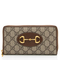Gucci GG Supreme Horsebit 1955 Zip Around Wallet (SHF-nmmLcz)