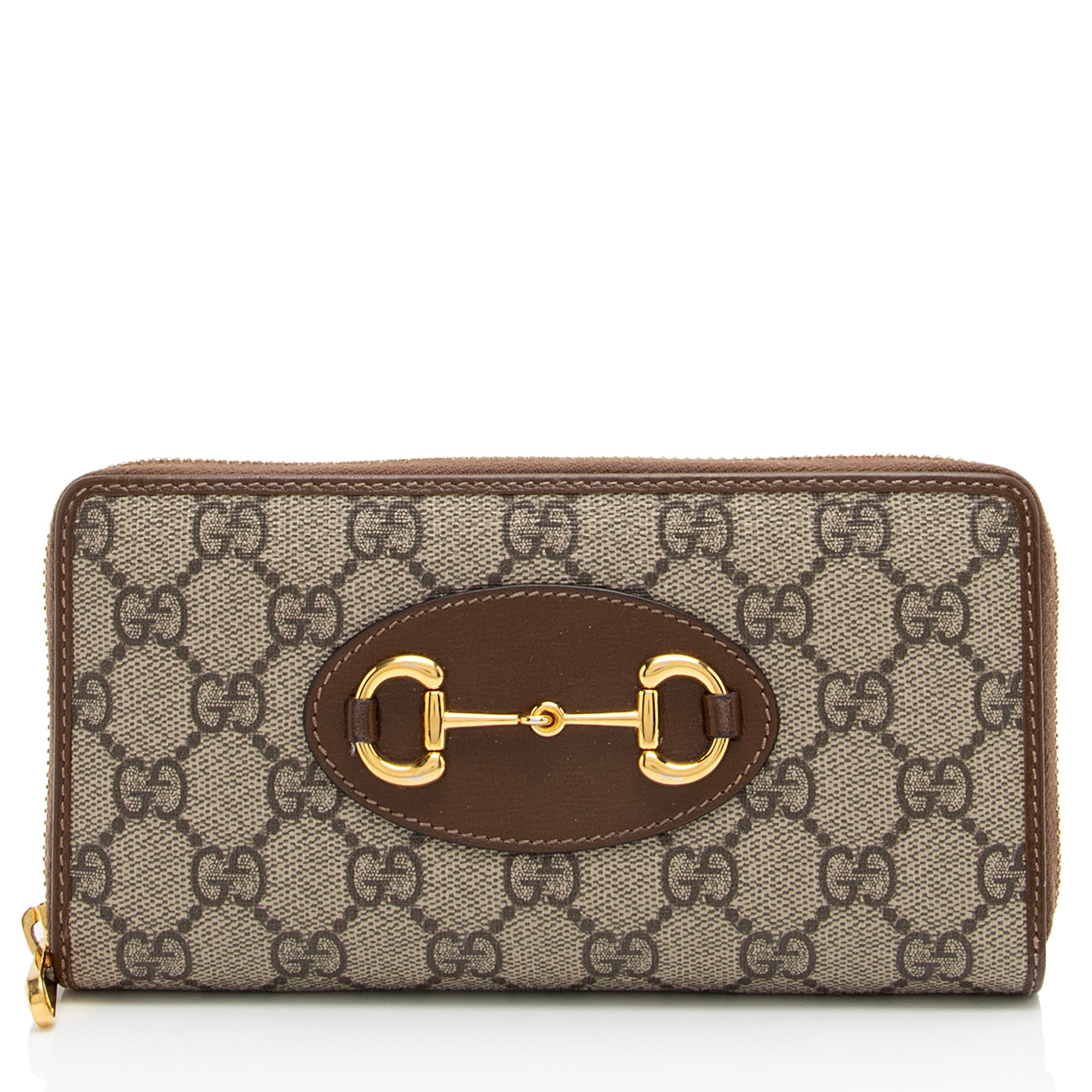 Gucci GG Supreme Horsebit 1955 Zip Around Wallet (SHF-nmmLcz)
