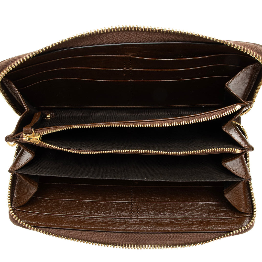 Gucci GG Supreme Horsebit 1955 Zip Around Wallet (SHF-nmmLcz)