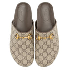 Gucci GG Supreme Horsebit Mules - Size 9.5 / 39.5
