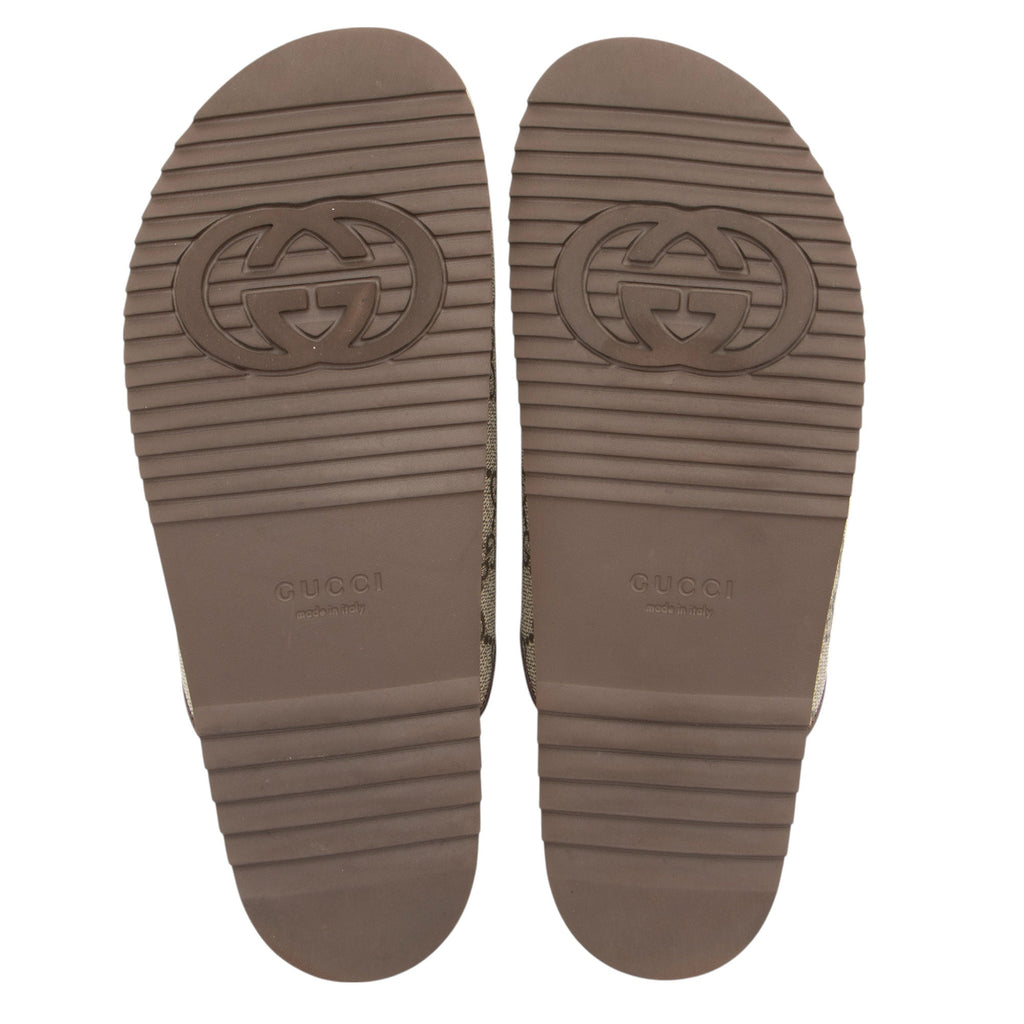 Gucci GG Supreme Horsebit Mules - Size 9.5 / 39.5