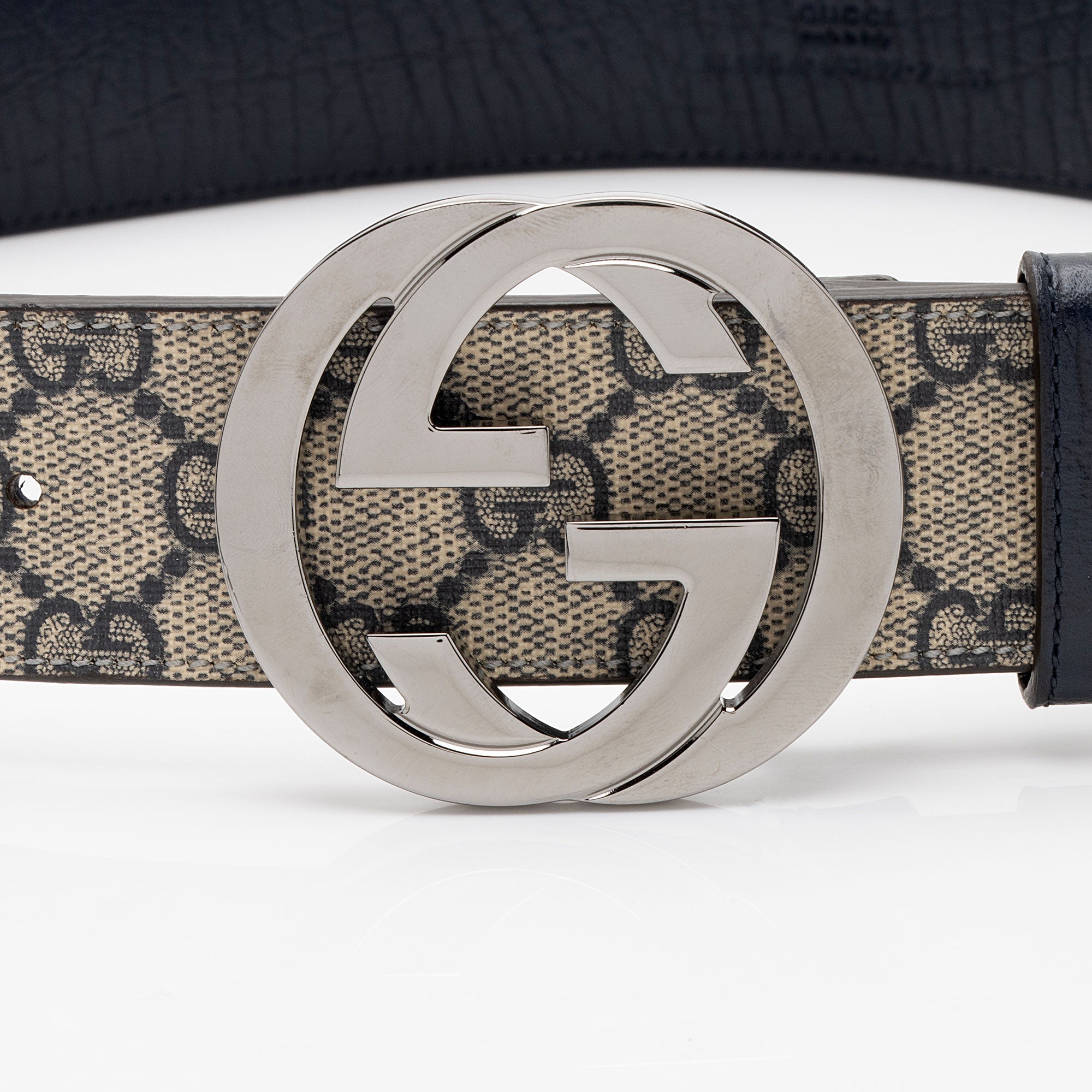 Gucci GG Supreme Interlocking G Belt - Size 30 / 75 - FINAL SALE (SHF-6RxdGy)