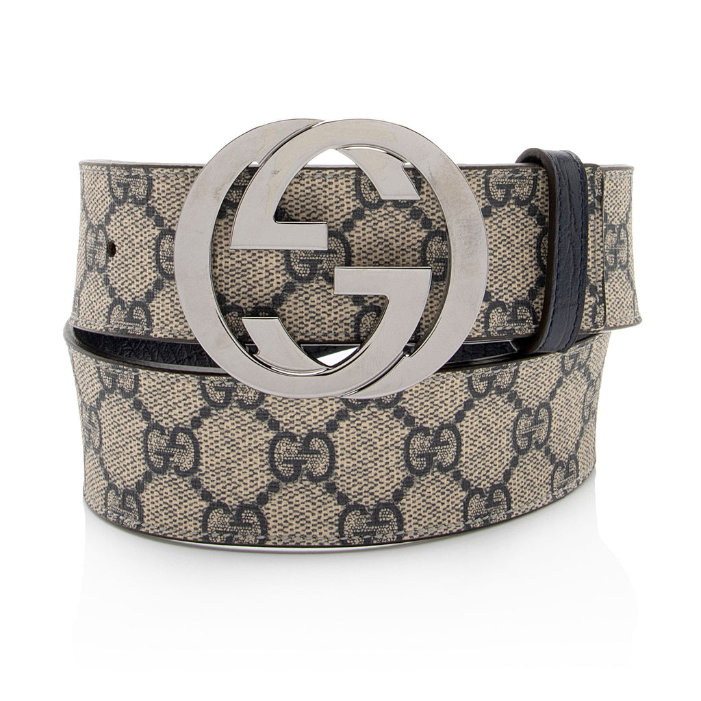 Gucci GG Supreme Interlocking G Belt - Size 30 / 75 - FINAL SALE (SHF-6RxdGy)