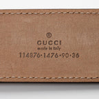 Gucci GG Supreme Interlocking G Belt - Size 36 / 90 (SHF-FX718H)