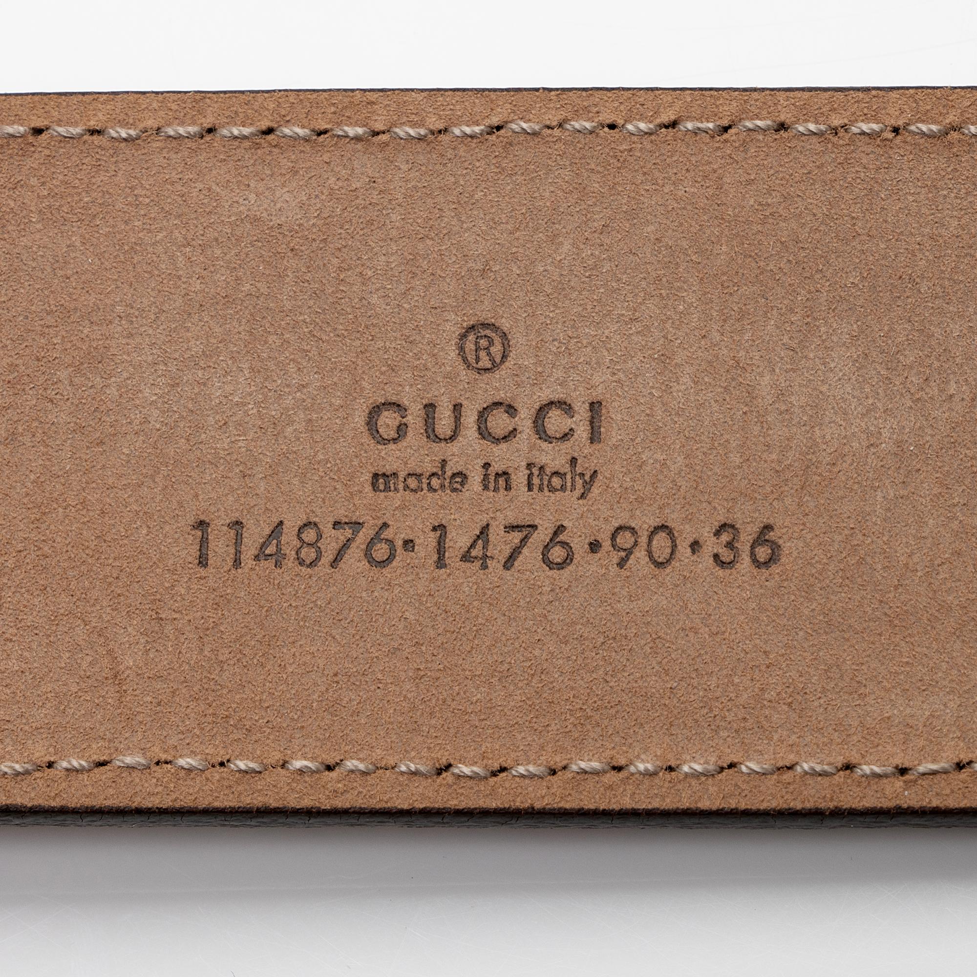 Gucci GG Supreme Interlocking G Belt - Size 36 / 90 (SHF-FX718H)