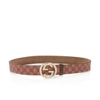 Gucci GG Supreme Interlocking G Belt - Size 36 / 90 (SHF-FX718H)