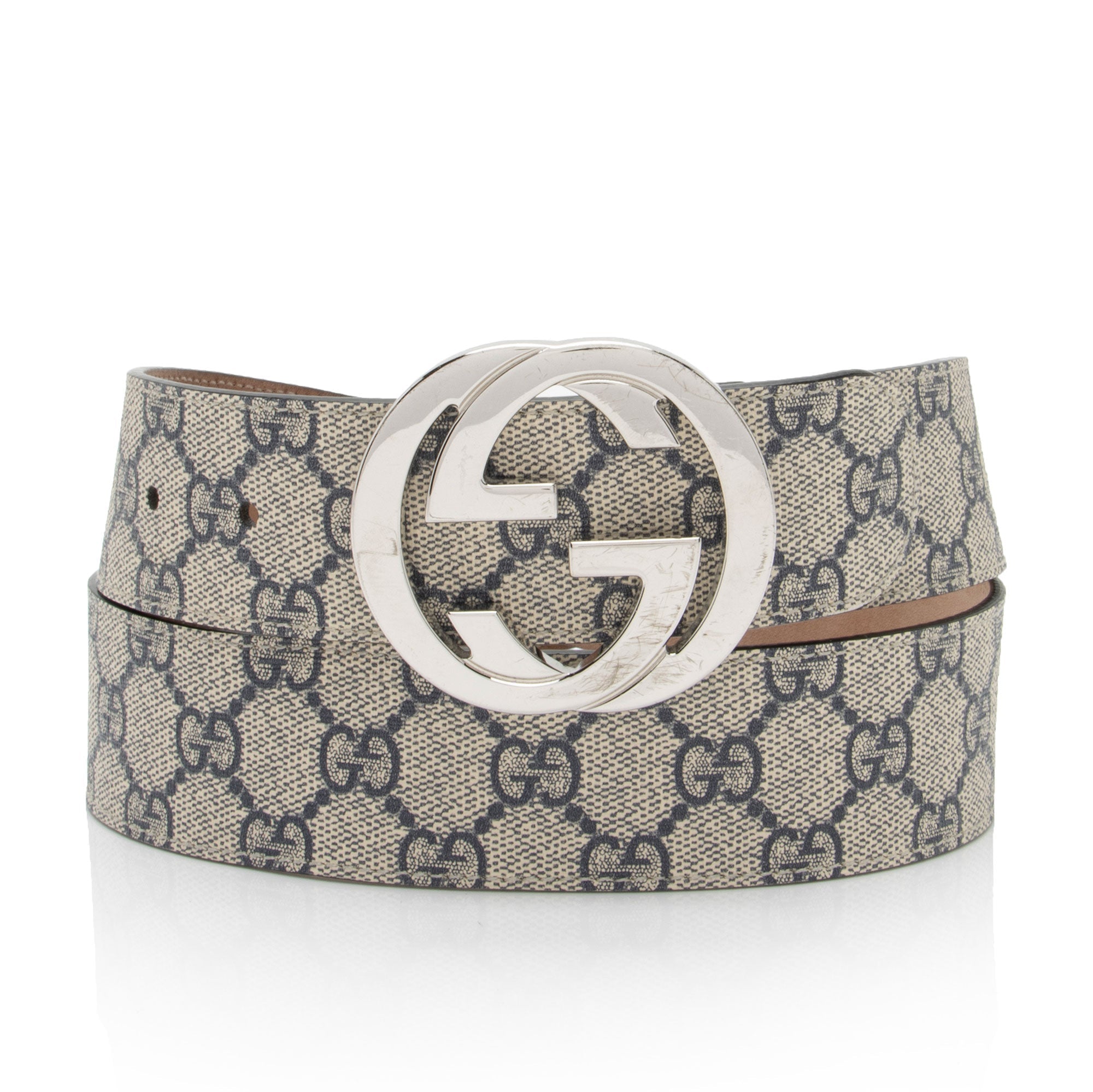 Gucci GG Supreme Interlocking G Belt - Size 36 / 90 - FINAL SALE (SHF-mxRUhE)