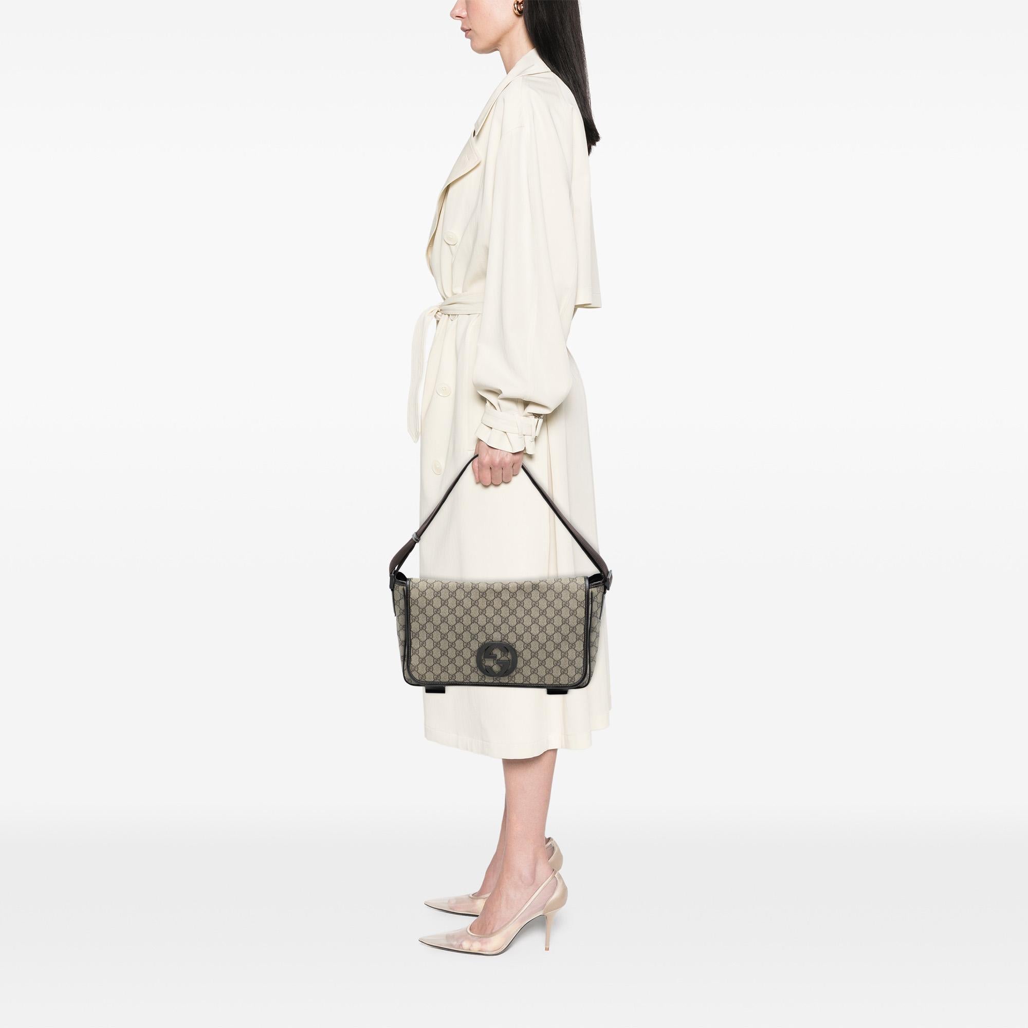 Gucci GG Supreme Interlocking G Crossbody