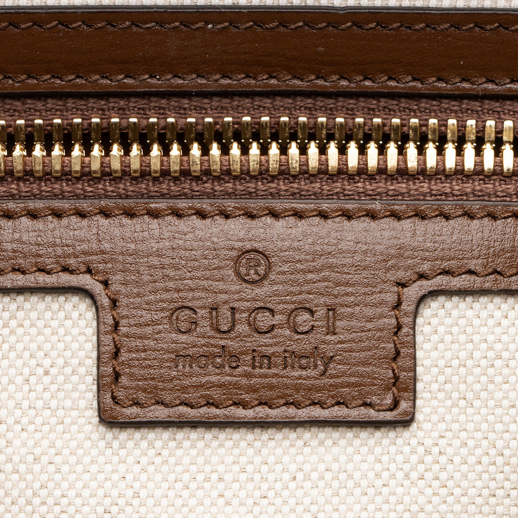 Gucci GG Supreme Interlocking G Drawstring Buckle Backpack