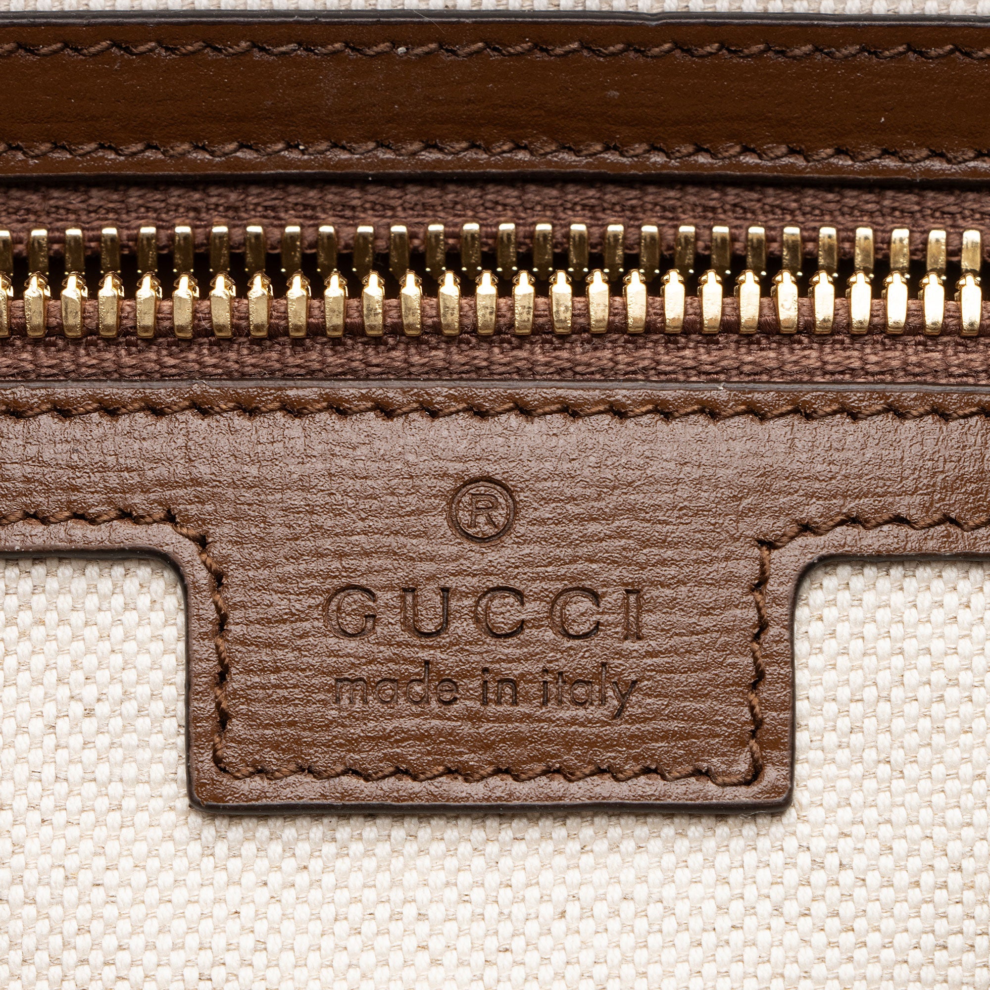 Gucci GG Supreme Interlocking G Drawstring Buckle Backpack