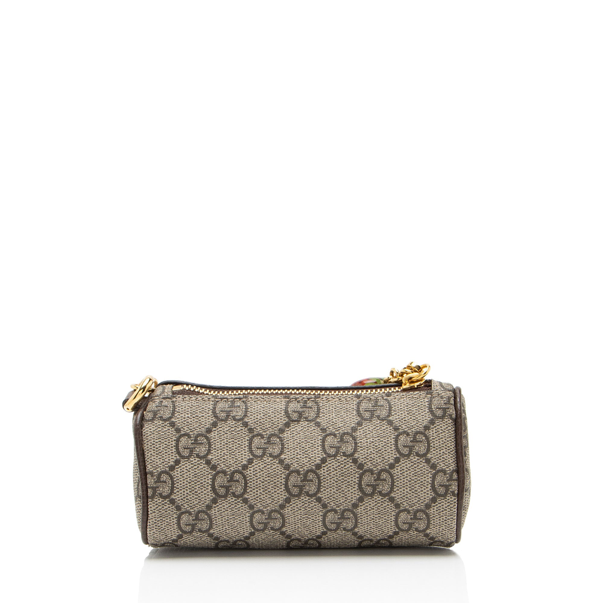 Gucci GG Supreme Interlocking G Strawberry Charm Coin Purse