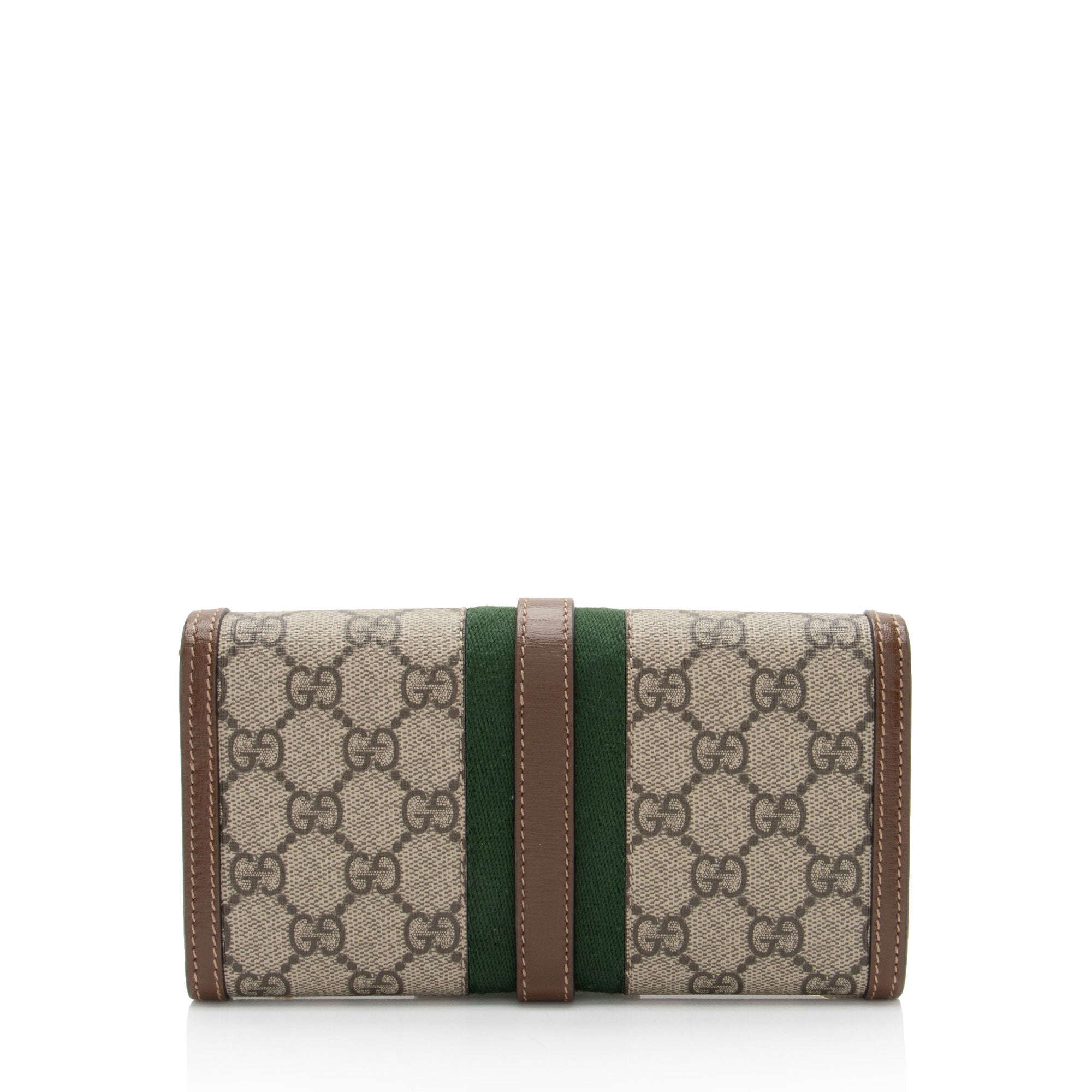 Gucci GG Supreme Jackie 1961 Chain Wallet (SHF-X2fzmk)