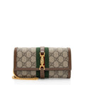 Gucci GG Supreme Jackie 1961 Chain Wallet (SHF-X2fzmk)