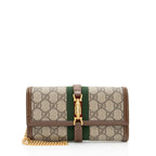 Gucci GG Supreme Jackie 1961 Chain Wallet