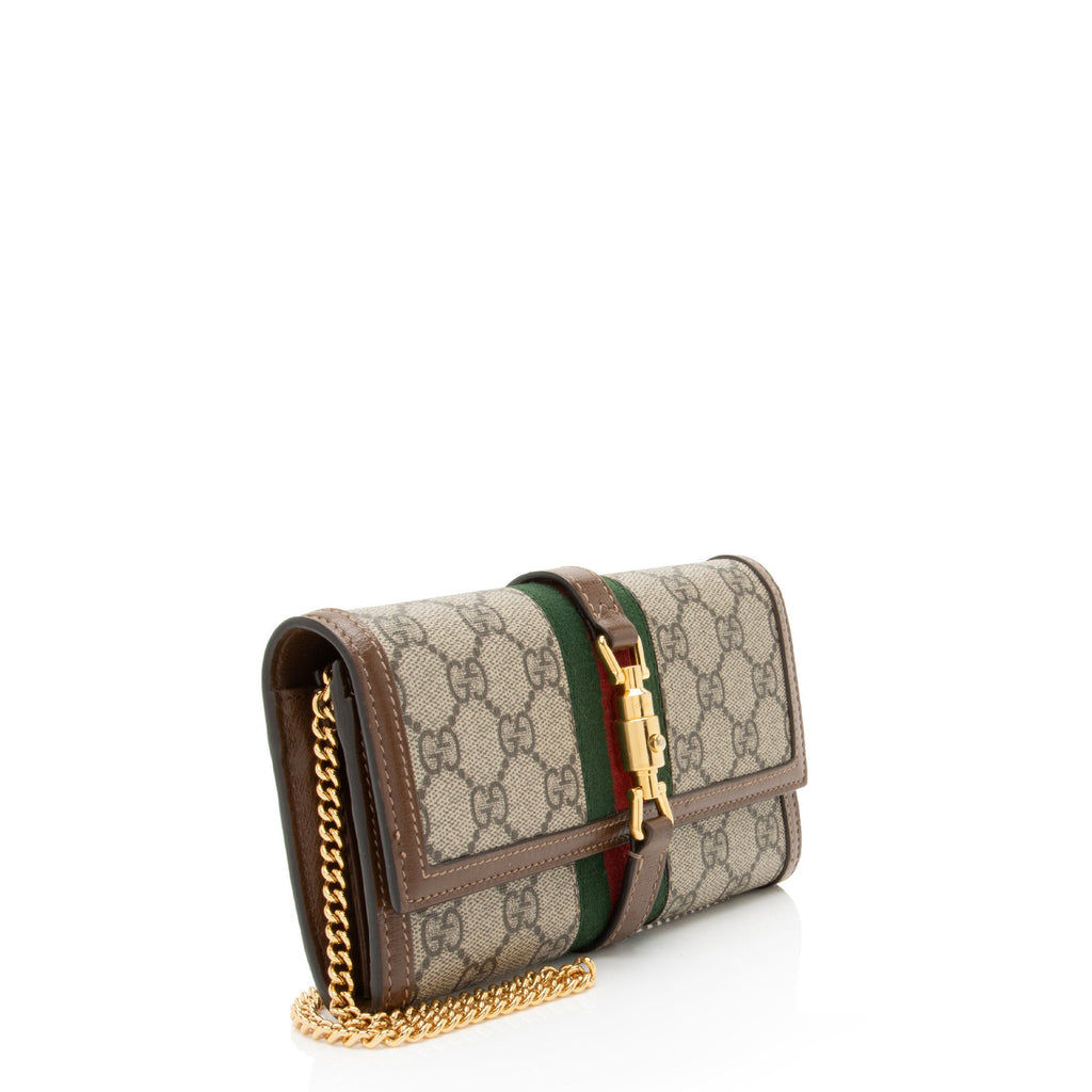 Gucci GG Supreme Jackie 1961 Chain Wallet