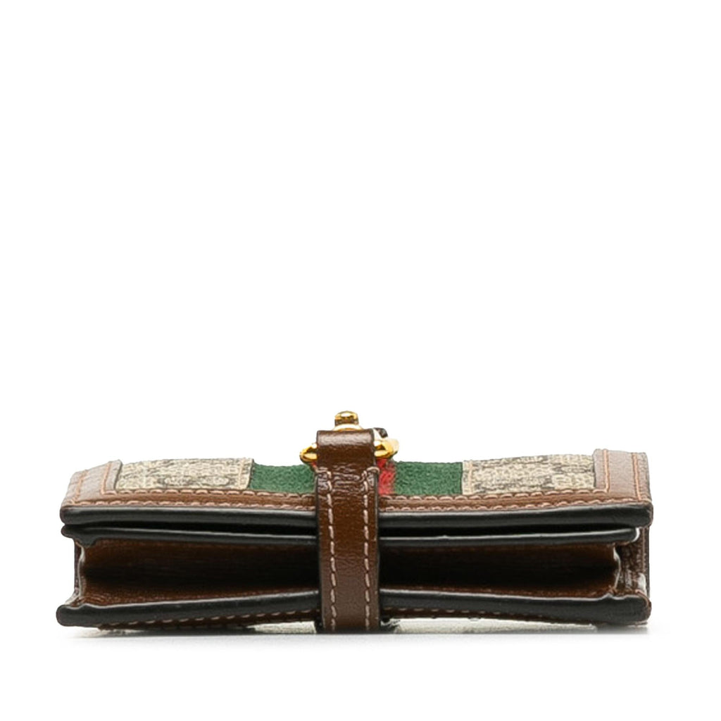 Gucci GG Supreme Jackie 1961 Compact Wallet (SHG-EbOrCQ)