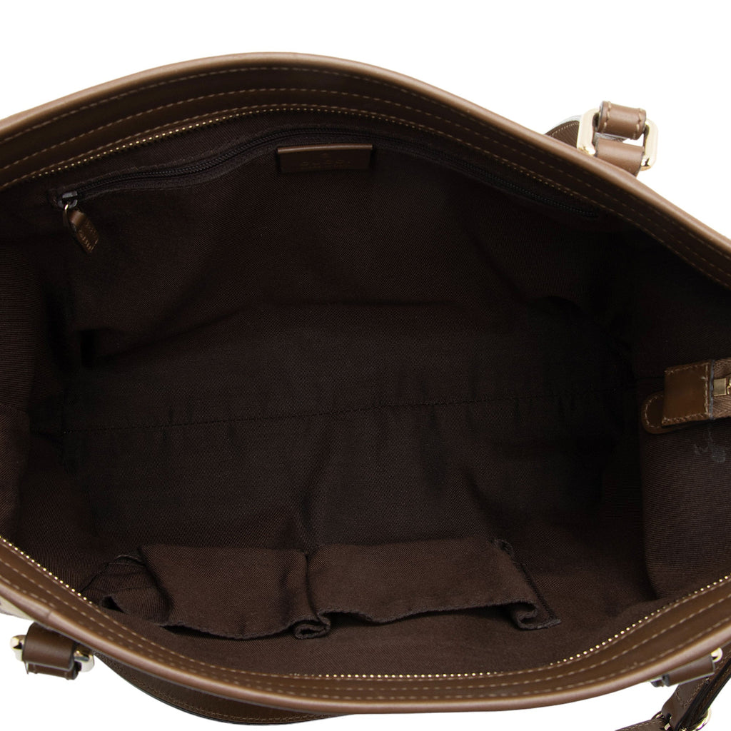 Gucci GG Supreme Front Pocket Medium Tote (SHF-UIiEXW)