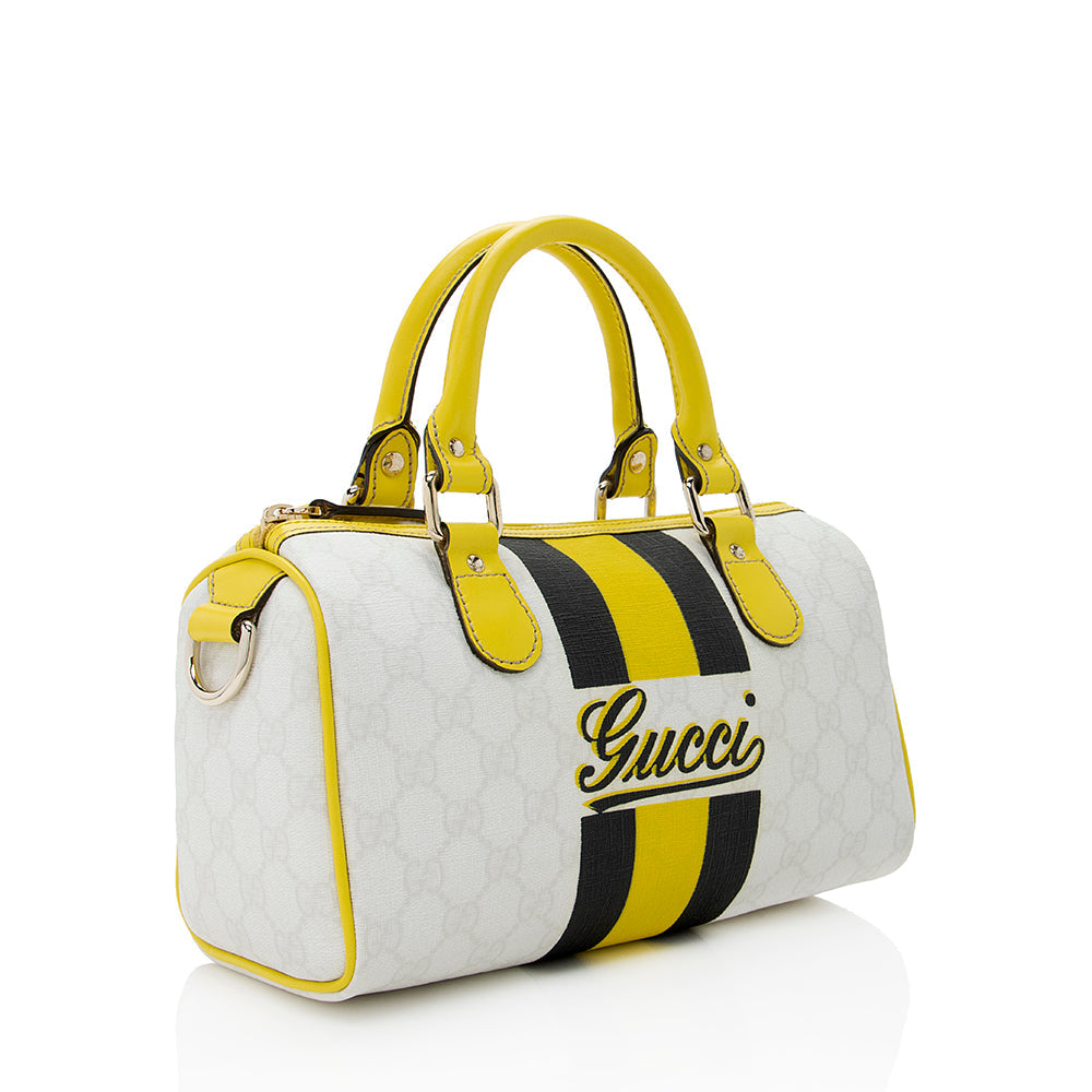 Gucci GG Supreme Joy Vintage Web Small Boston Satchel (SHF-18336)