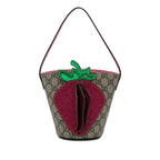 Gucci GG Supreme Kids Strawberry Bucket Bag (SHG-TqqNA8)