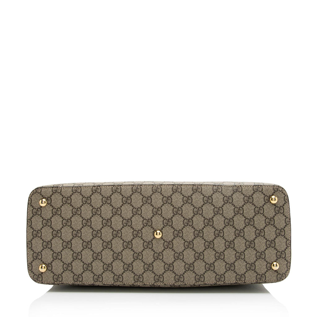 Gucci GG Supreme Large Zip Tote (SHF-23742)
