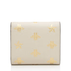 Gucci GG Supreme Leather Bee Star Padlock Compact Wallet (SHF-ZjgWCN)