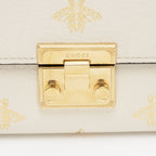 Gucci GG Supreme Leather Bee Star Padlock Compact Wallet (SHF-ZjgWCN)