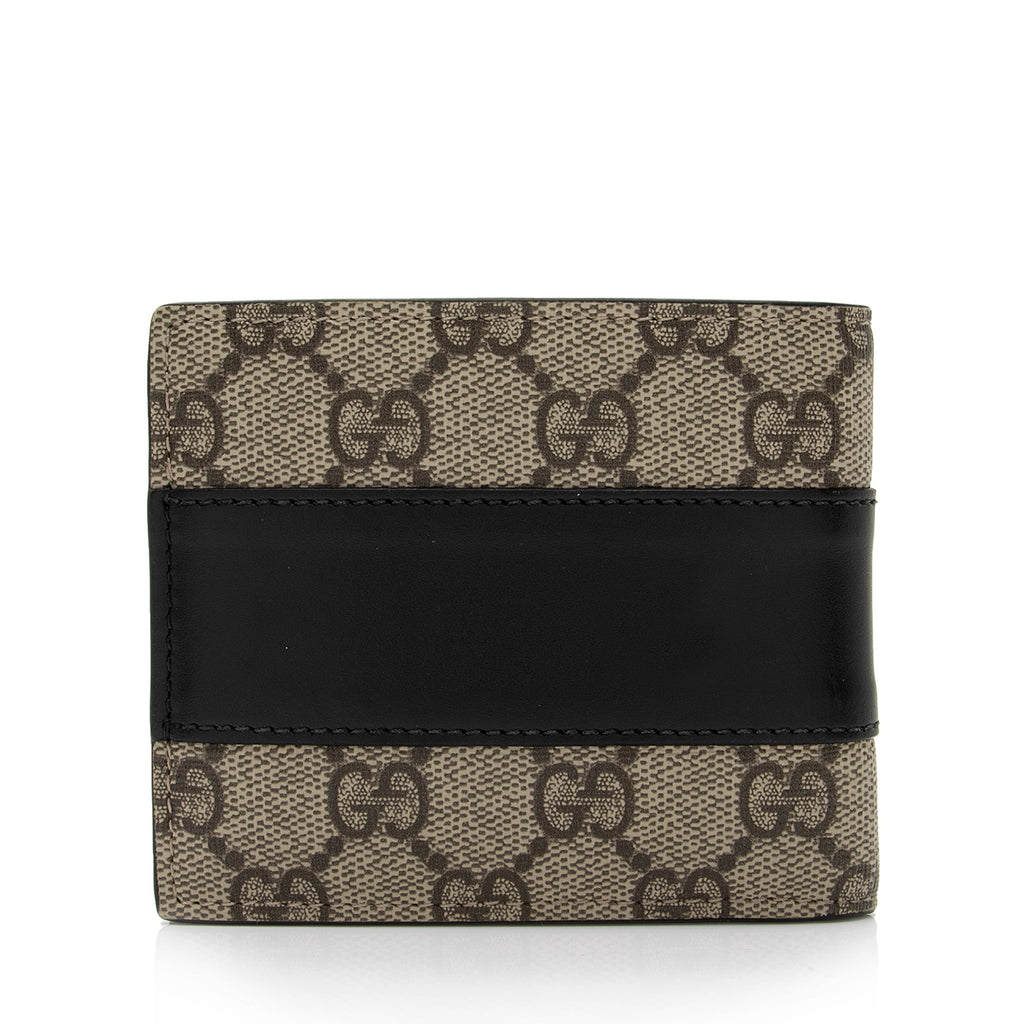 Gucci GG Supreme Leather Bi-Fold Wallet (SHF-tY4GX9)