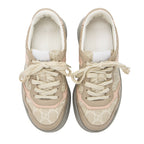 Gucci GG Supreme Leather Interlocking G Platform Sneakers - Size 5.5 / 35.5